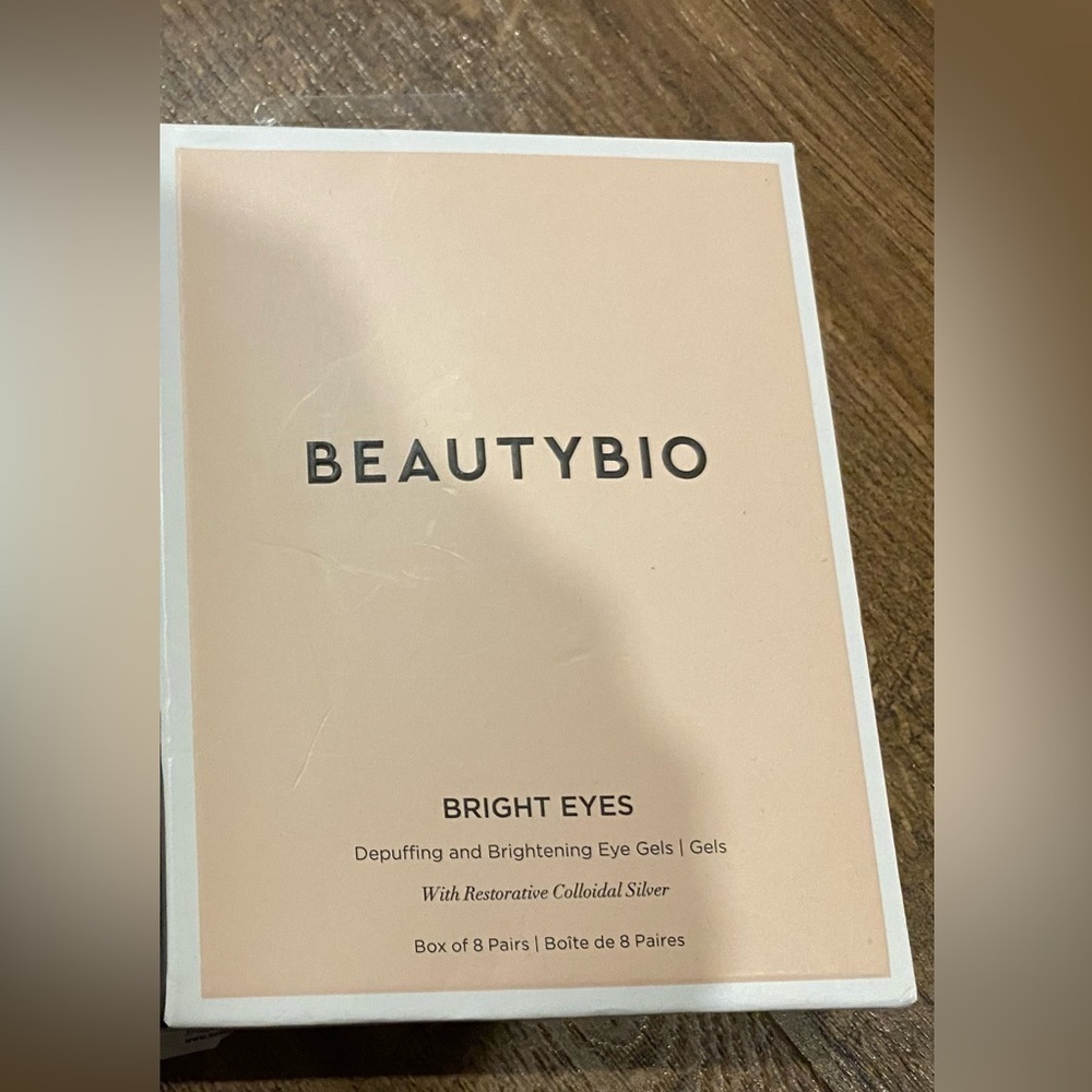 BNIB BeautyBio Bright Eyes Depuffing & Brightening Gels 8 Pairs